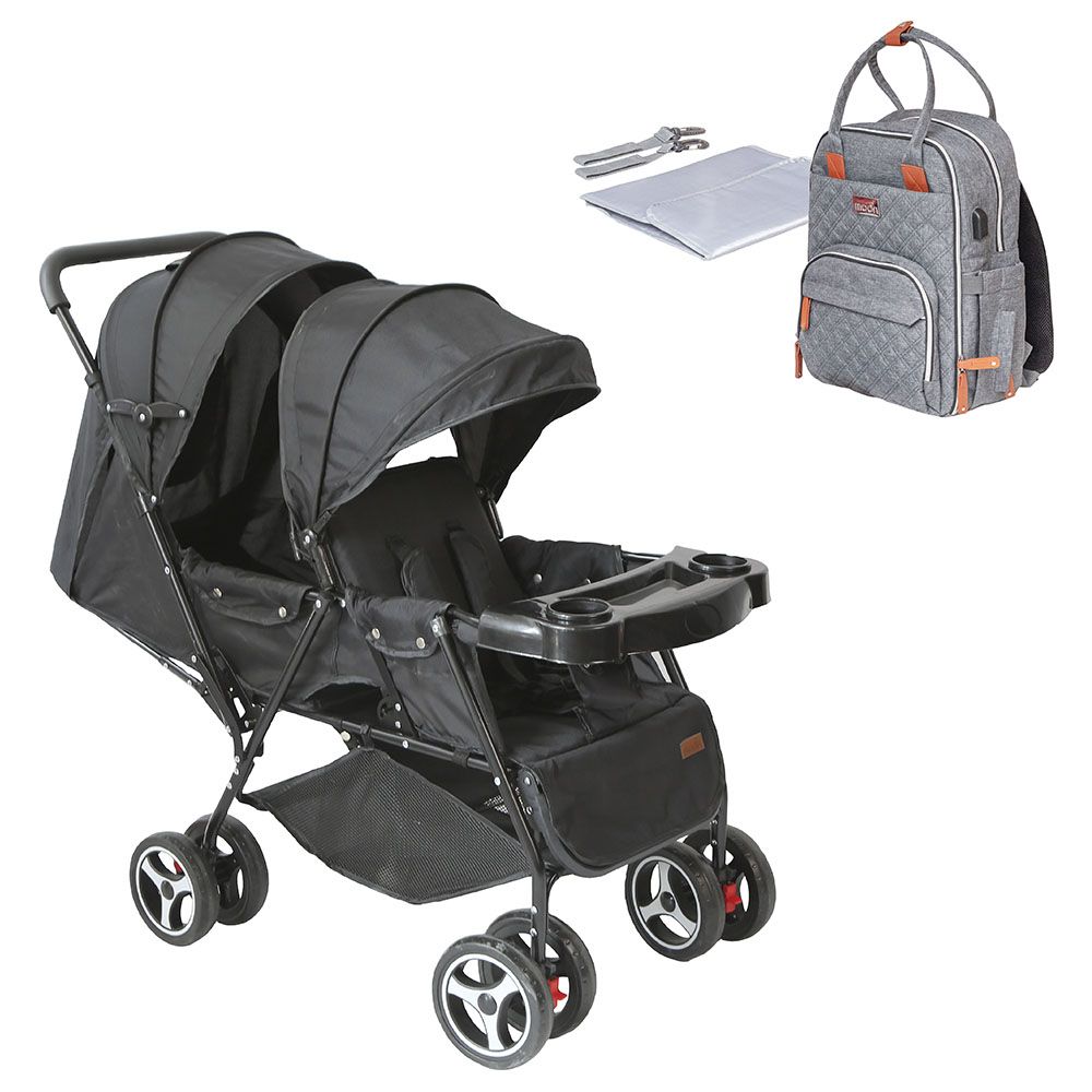 Easy shop double stroller